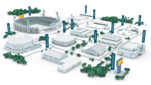 Create a gate ato game experience with digital displays from Watchfire.